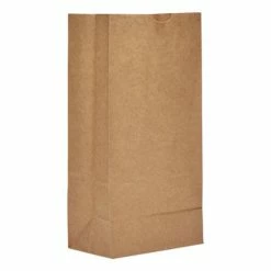 Outlet 💯 #8 Paper Grocery Bag, 35lb Kraft, Standard 6 1/8 X 4 1/6 X 12 7/16, 500 Bags 😍