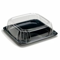 Budget ✨ UltraStack Plastic Platter With Dome Lid, 12", Black 🤩