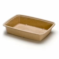 Flash Sale ⌛ TerraPac Rectangular Molded Fiber Container, 30 OZ 🛒