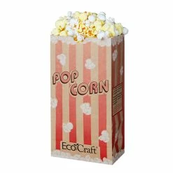 Budget 💯 Theater Popcorn Bag 46oz Red Stripe ✨