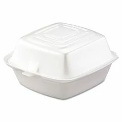 Hot Sale 😍 Dart Carryout Food Container, Foam, 1-Comp, 5 1/2 X 5 3/8 X 2 7/8, White, 500/Carton 🔥