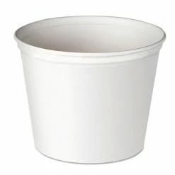 Coupon ✨ Solo Double Wrapped Paper Bucket, Unwaxed, White, 165oz, 100/Carton 💯