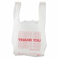 Deals 🧨 Thank You High-Density Shopping Bags, 8" X 16", White, 2,000/Carton 😀