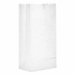 Discount 🤩 Grocery Paper Bags, 35 Lbs Capacity, #8, 6.13"w X 4.17"d X 12.44"h, White, 500 Bags ⌛