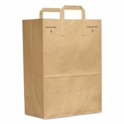 Cheapest 💯 Grocery Paper Bags, 70 Lbs Capacity, 1/6 BBL, 12"w X 7"d X 17"h, Kraft, 300 Bags 🔔