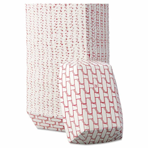 Discount β€οΈ Paper Food Baskets, 1/4 Lb Capacity, Red/White, 1000/Carton π - Image 3