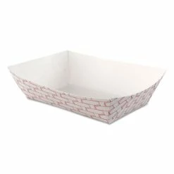 Deals 😍 Paper Food Baskets, 2.5lb Capacity, Red/White, 500/Carton 🔔