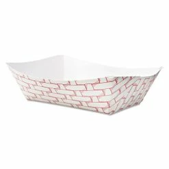 Coupon 🛒 Paper Food Baskets, 3lb Capacity, Red/White, 500/Carton 🔥