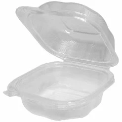 Hot Sale 🔔 Clover CLX225-CL 6" Clear Polypropylene Large Hinged Sandwich Container, 400/cs 🥰
