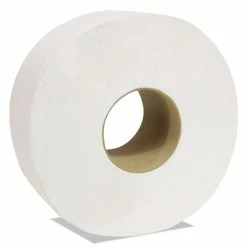 New 🛒 Decor Jumbo Roll Jr. Tissue, 2-Ply, White, 3 1/2" X 750 Ft, 12 Rolls/Carton 💯