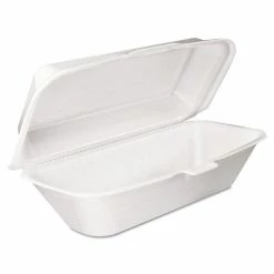 Outlet 😉 Dart Foam Hoagie Container With Removable Lid, 9-4/5x5-3/10x3-3/10, White, 500/CT 🎉