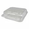 Deals 🔥 Plastic Clear Hinged Containers, 8 X 8, 50 Oz, Clear, 250/Carton 😍