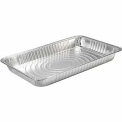 New 👍 Smart Full-size Steam Table Pans - Baking, Steaming, Transporting, Cooking, Serving, Food - Disposable - Silver - Aluminum Body - 50 / Carton 🤩
