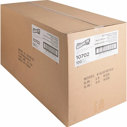 Discount π Disposable Aluminum Pan, 1/2", 128oz Cap, 100/CT, SR π - Image 4