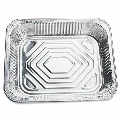 Discount π Disposable Aluminum Pan, 1/2", 128oz Cap, 100/CT, SR π - Image 5