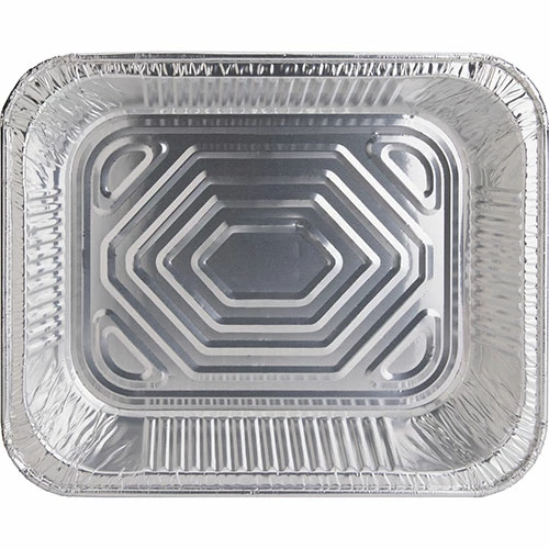 Discount π Disposable Aluminum Pan, 1/2", 128oz Cap, 100/CT, SR π - Image 6
