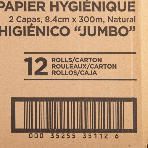 Promo ✔️ Jumbo Jr Dispenser Bath Tissue Roll - 2 Ply - 3.30" X 1000 Ft - 8.88" Roll Diameter - White - Fiber - Sewer-safe, Septic Safe - For Bathroom - 12 / Carton ✨ - Image 3