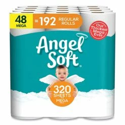 Promo 🌟 Mega Toilet Paper, Septic Safe, 2-Ply, White, 320 Sheets/Roll, 48 Rolls/Pack 🤩