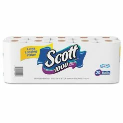 Discount 🥰 1000 Bathroom Tissue, Septic Safe, 1-Ply, White, 1000 Sheet/Roll, 20/Pack 👏
