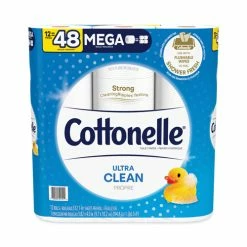 Coupon 🤩 Ultra CleanCare Toilet Paper, Strong Tissue, Mega Rolls, 1-Ply, White, 284 Sheets/Roll, 12 Rolls/Pack, 48 Rolls/Carton 🧨