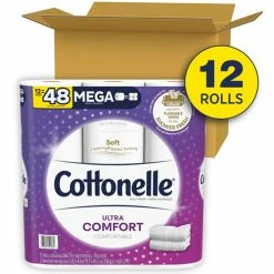 Best Pirce 🎉 UltraComfort Bath Tissue - 2 Ply - 268 Sheets/Roll - White - 12 Rolls Per Pack - 4 / Carton 💯