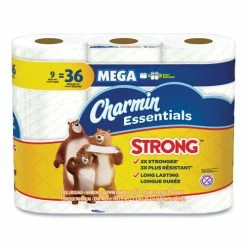 Best Pirce ⭐ Essentials Strong Bathroom Tissue, Septic Safe, 1-Ply, White, 4 X 3.92, 451/Roll, 9 Roll/Pack, 4 Packs/Carton 😉
