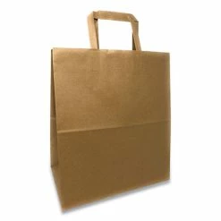Brand new 🛒 Kraft Paper Bags, 1/7th BBL 12 X 7 X 14, Natural, 300/Bundle 💯