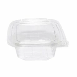 New ❤️ Hinged-Lid Tamper-Evident Container, 12oz, RPET, Clear 🤩