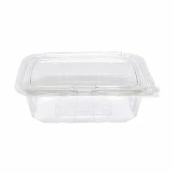 Coupon ✨ Hinged-Lid Tamper-Evident Container, 24oz, RPET, Clear 🔥
