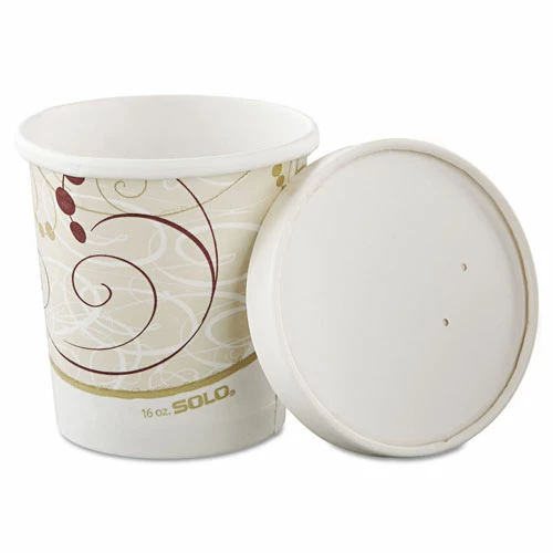 Cheap π Solo Flexstyle Double Poly Paper Containers, 16oz, Symphony, 25/Pack, 10 Packs/Carton π―