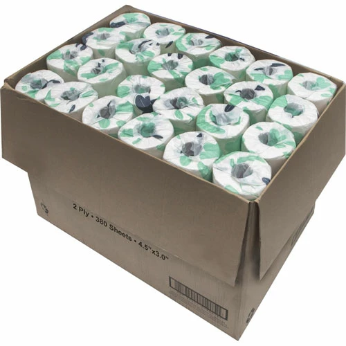 Cheapest π 2-ply Bath Tissue, 2 Ply, 4" X 3", 380 Sheets/Roll, White, Absorbent, Individually Wrapped, For Bathroom, 48/Carton βοΈ - Image 3