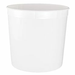 New 👍 Berry Plastics 1.25 Gal White Round Container 🛒
